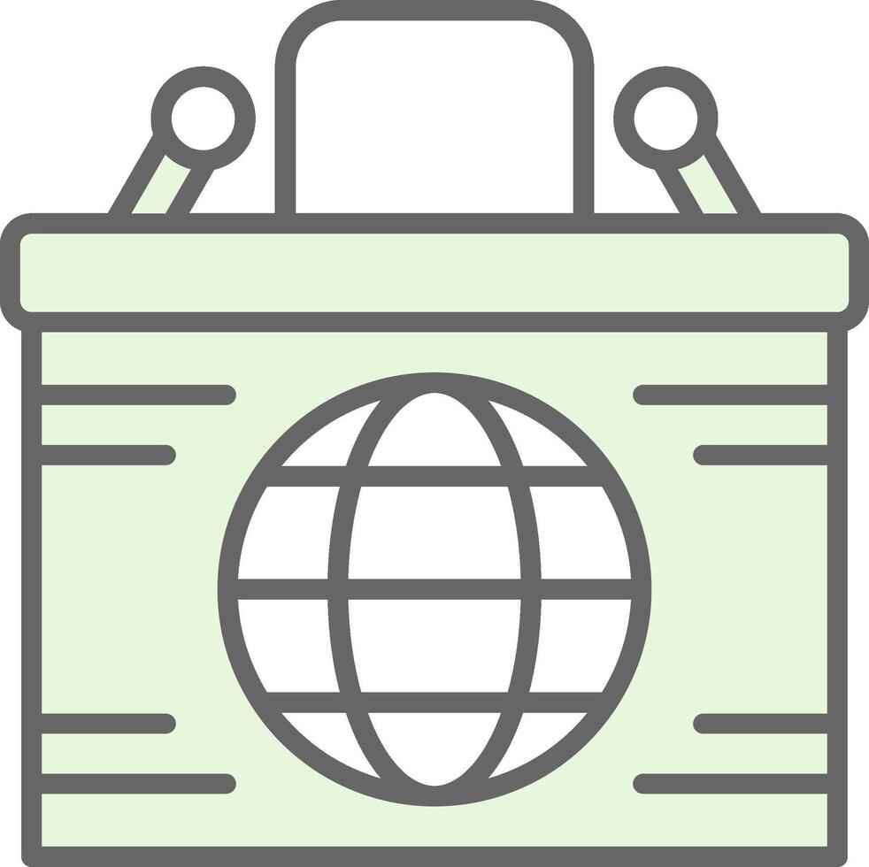Desk Fillay Icon Design vector