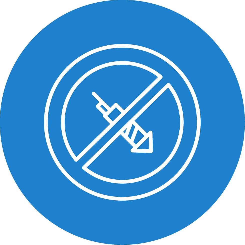 No Firework Multi Color Circle Icon vector