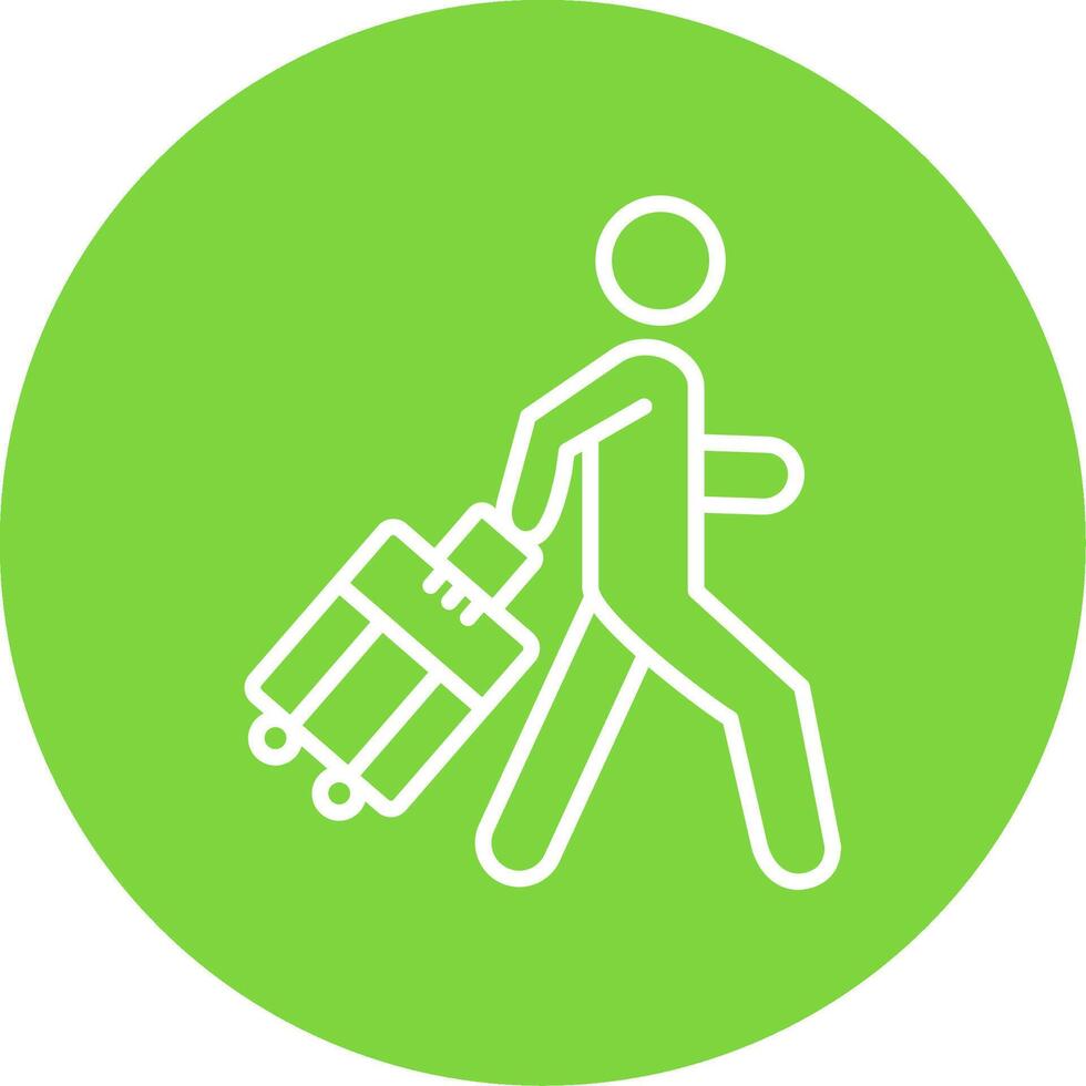 Person Multi Color Circle Icon vector