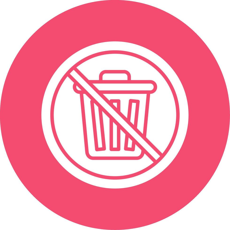 Prohibited Sign Multi Color Circle Icon vector