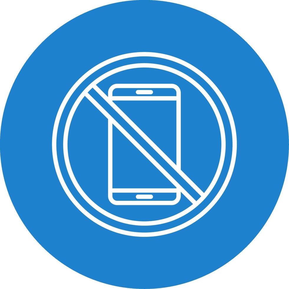 Prohibited Sign Multi Color Circle Icon vector