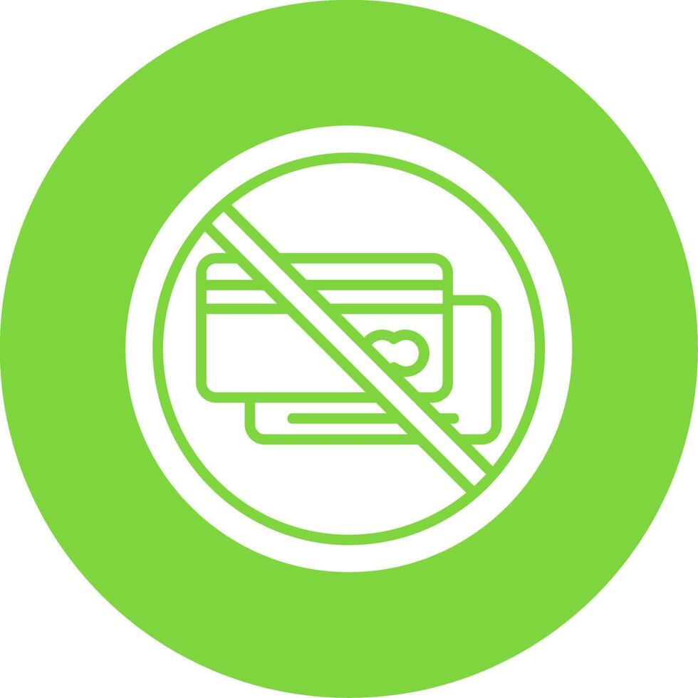 Prohibited Sign Multi Color Circle Icon vector