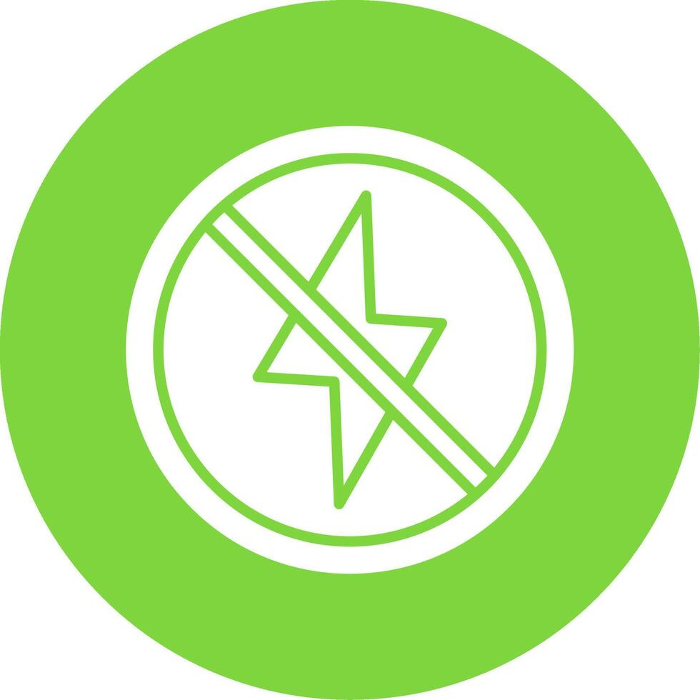 Prohibited Sign Multi Color Circle Icon vector