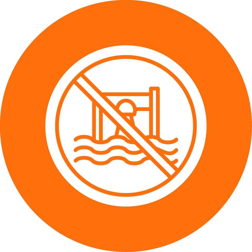 Prohibited Sign Multi Color Circle Icon vector