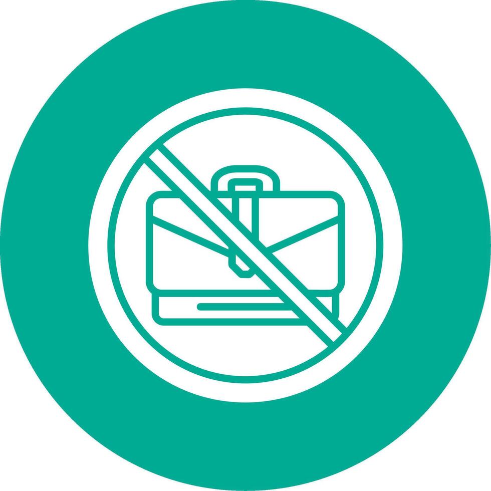 Prohibited Sign Multi Color Circle Icon vector