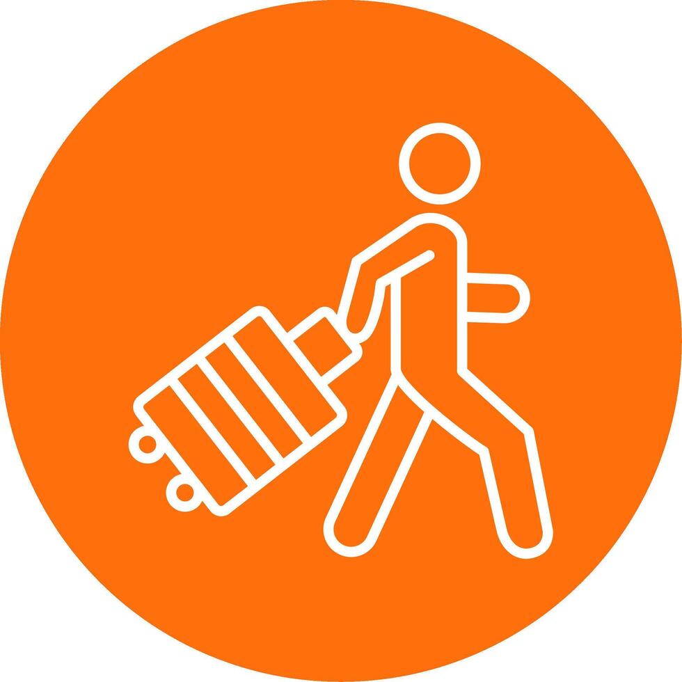 Person Multi Color Circle Icon vector