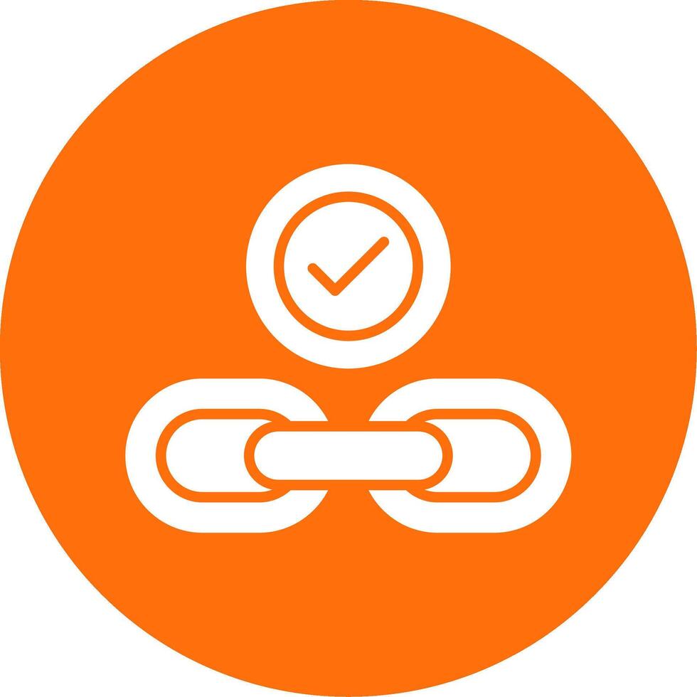 Hipervínculo multi color circulo icono vector