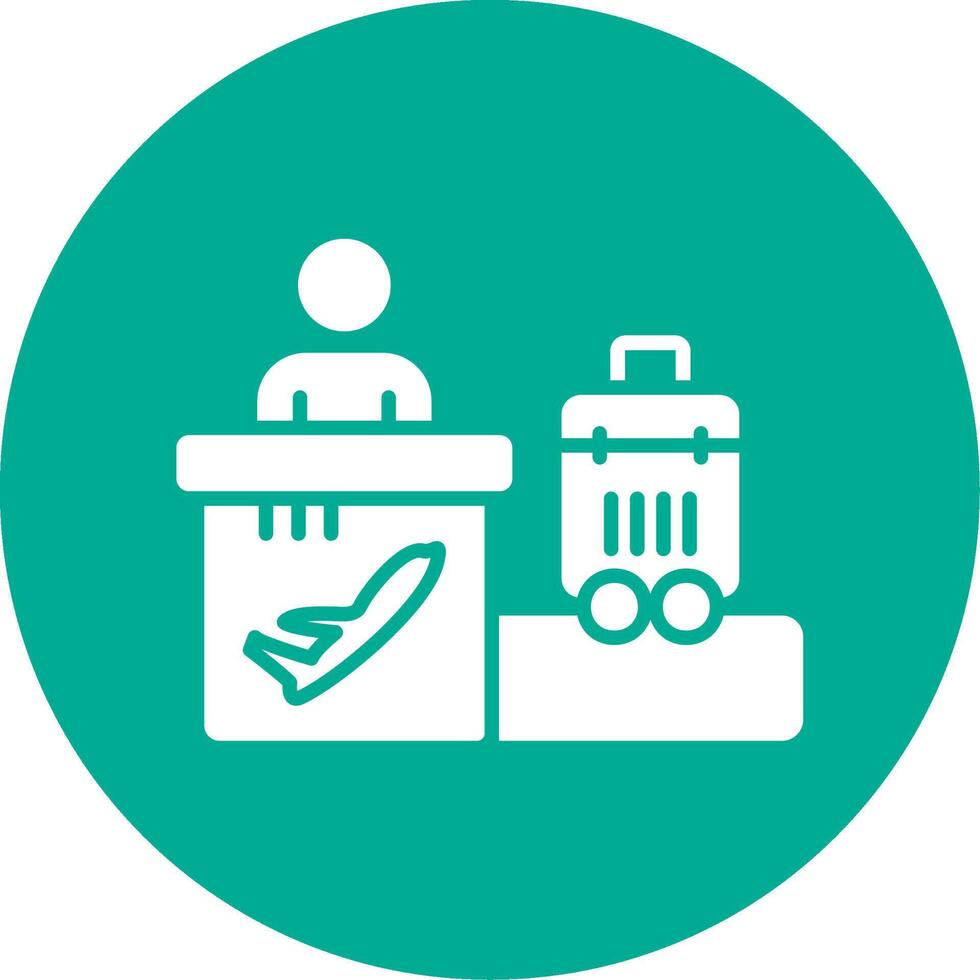 Airport Multi Color Circle Icon vector