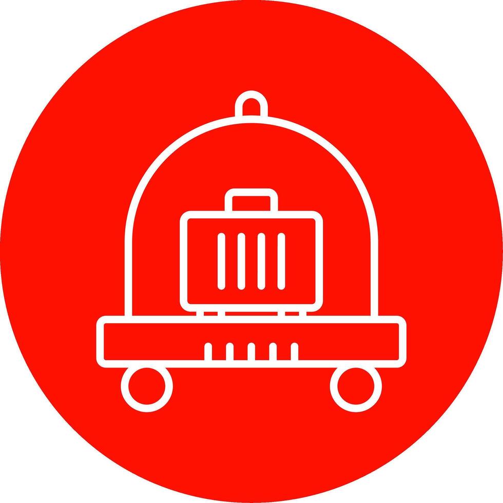 Cart Multi Color Circle Icon vector