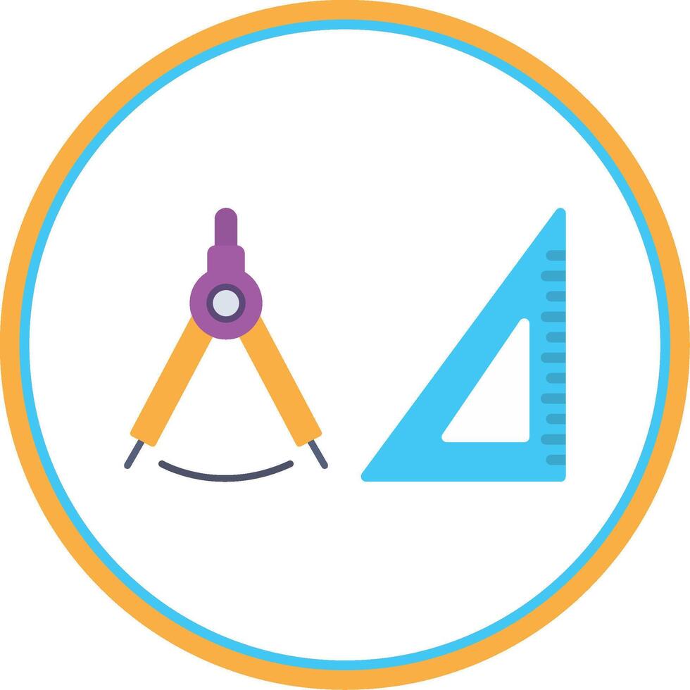 Geometry Flat Circle Icon vector