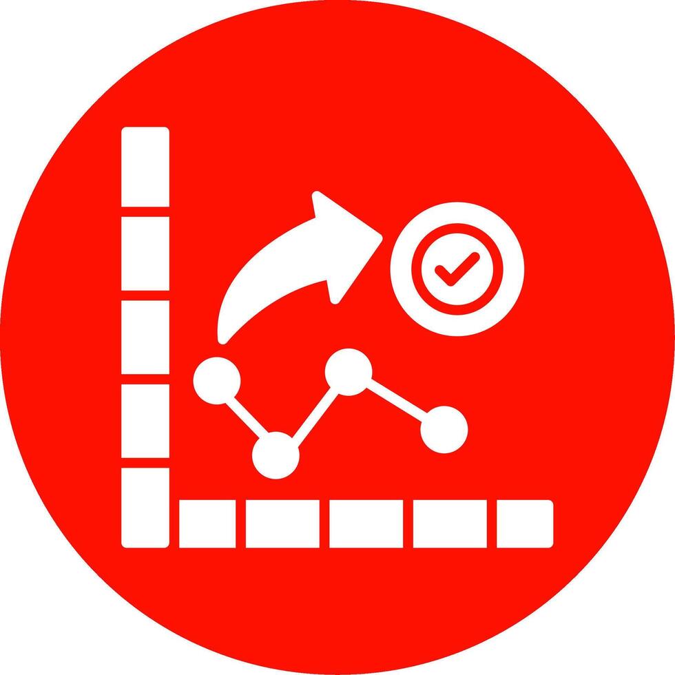 Chart Multi Color Circle Icon vector