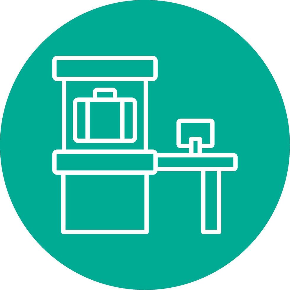 Scanner Multi Color Circle Icon vector