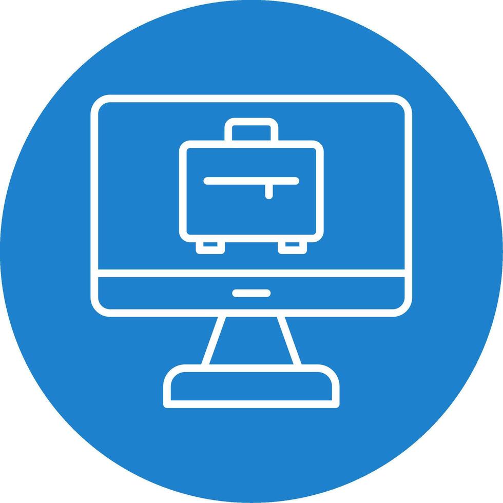 Computer Multi Color Circle Icon vector