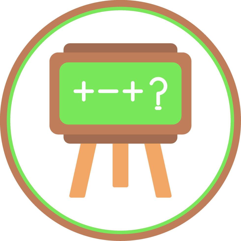 Theory Flat Circle Icon vector