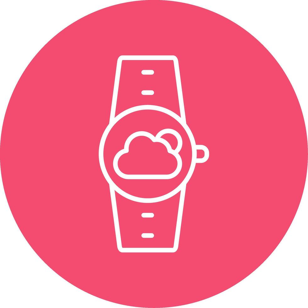 Weather Multi Color Circle Icon vector