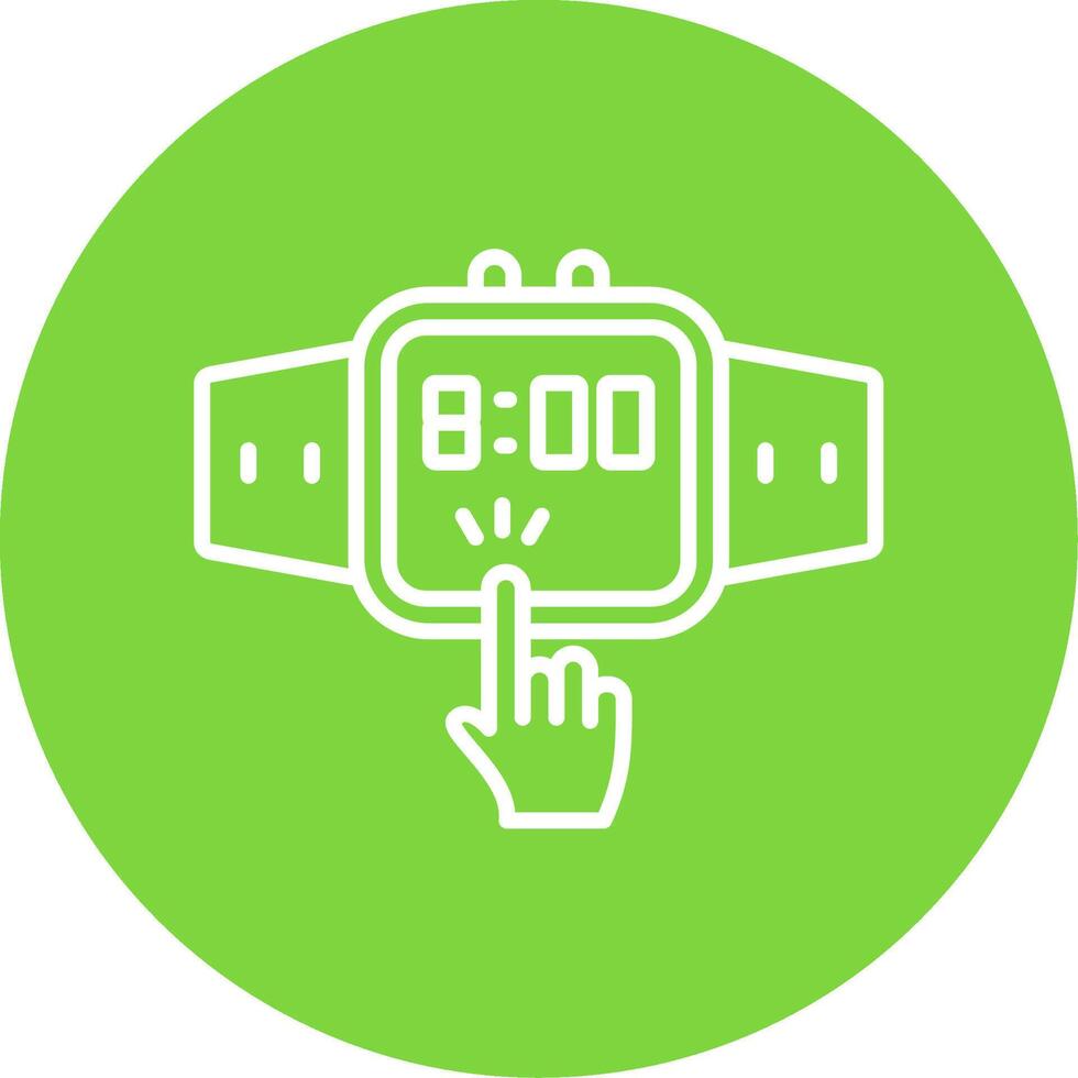 Touchscreen Multi Color Circle Icon vector