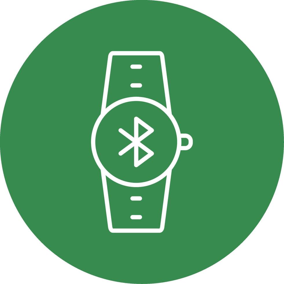 Bluetooth Multi Color Circle Icon vector