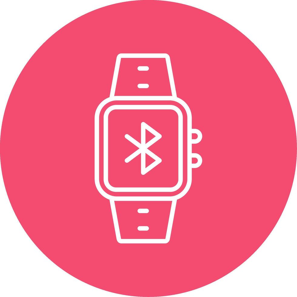 Bluetooth Multi Color Circle Icon vector