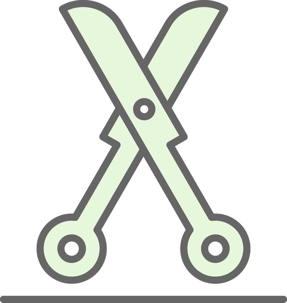 Shears Fillay Icon Design vector