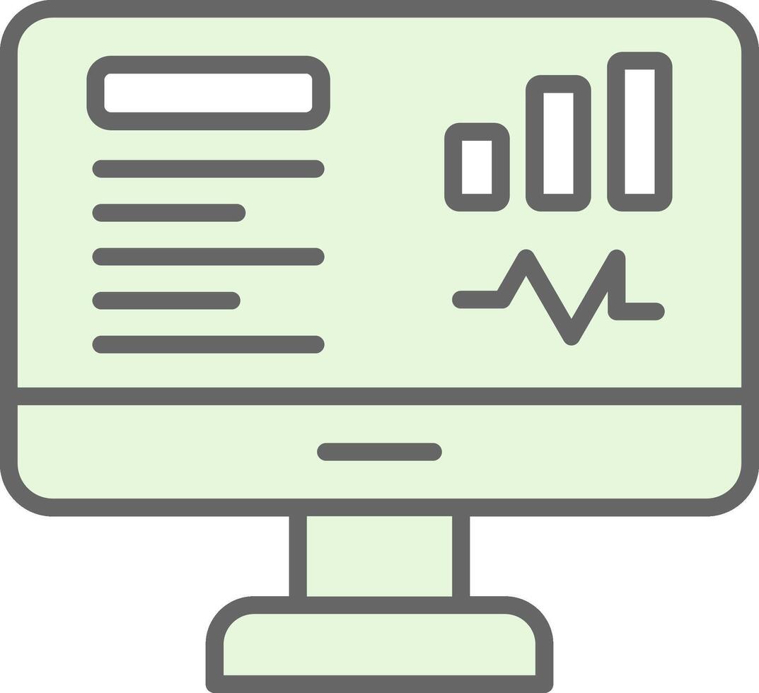 Dashboard Fillay Icon Design vector