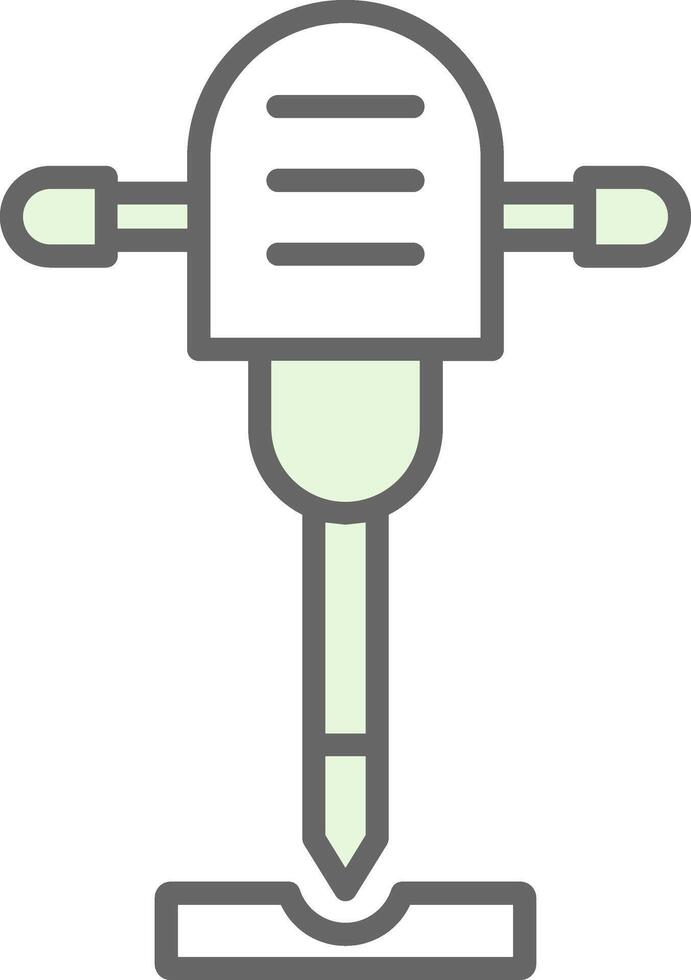 Jackhammer Fillay Icon Design vector