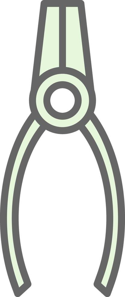 Pliers Fillay Icon Design vector