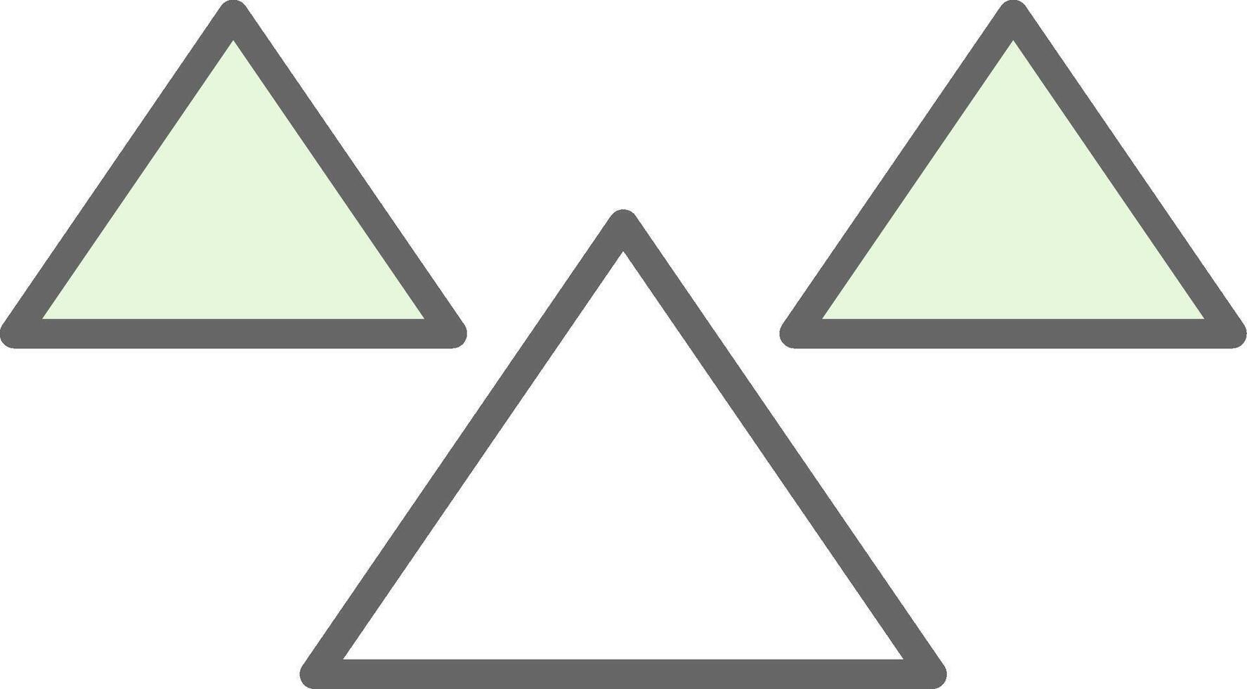 Triangles Fillay Icon Design vector