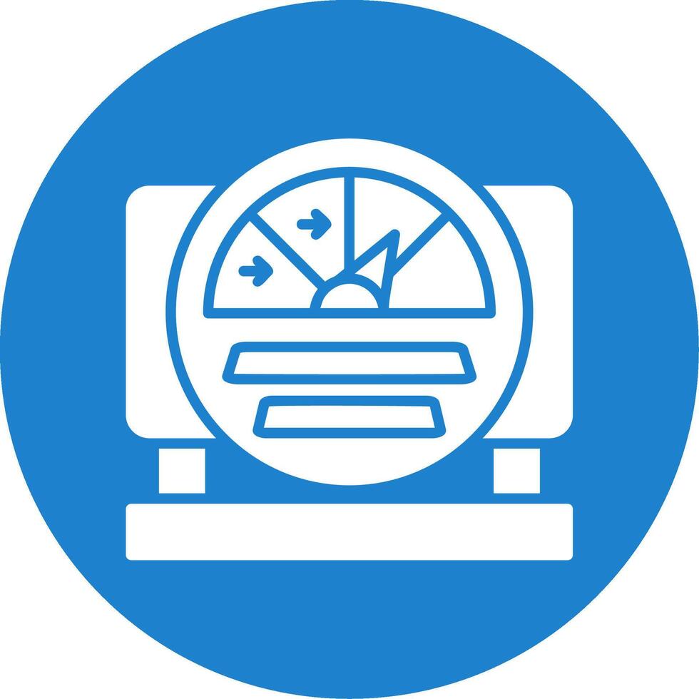 Gauge Multi Color Circle Icon vector