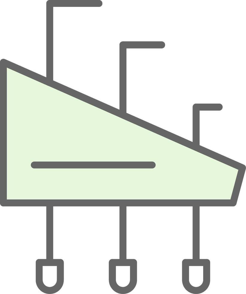 Allen Keys Fillay Icon Design vector