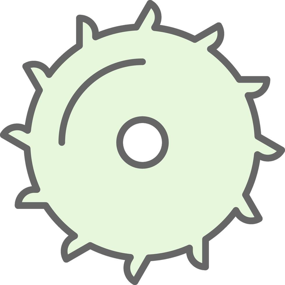 Saw Blade Fillay Icon Design vector