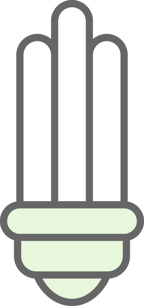 Bulb Fillay Icon Design vector