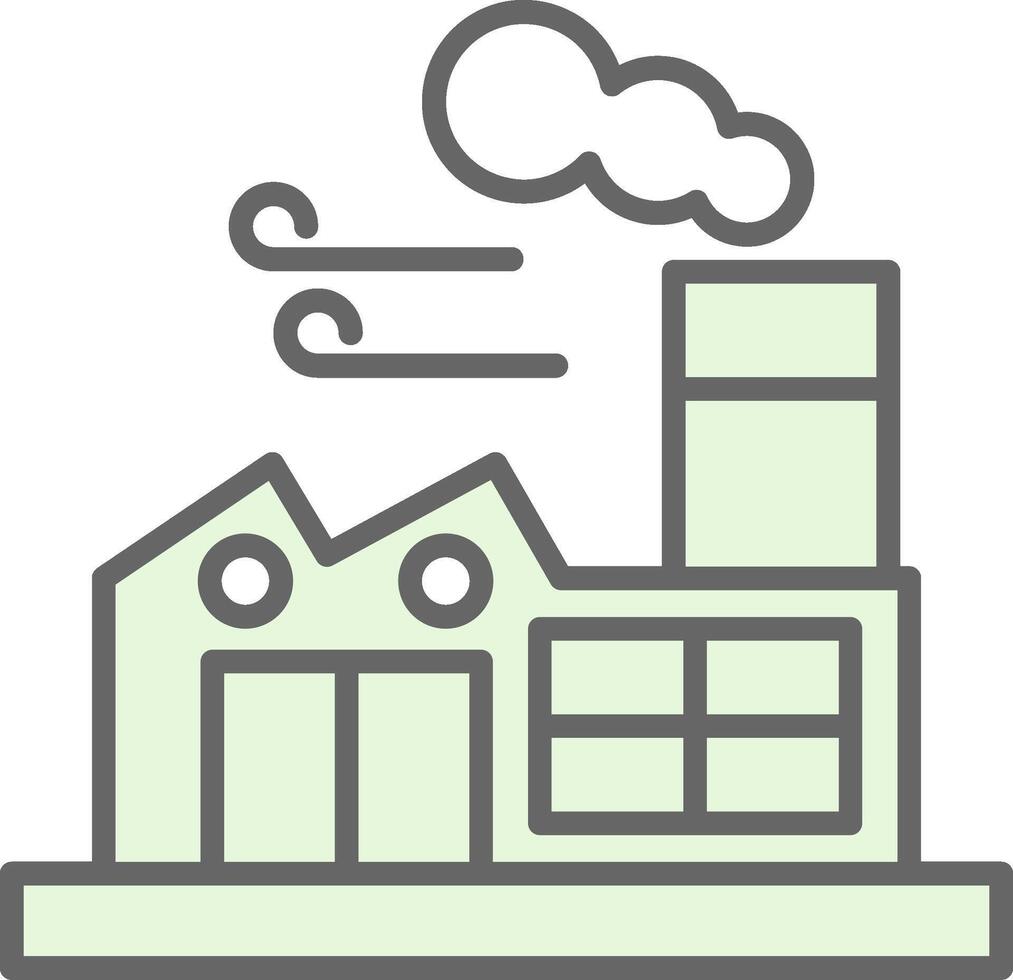 Factory Fillay Icon Design vector