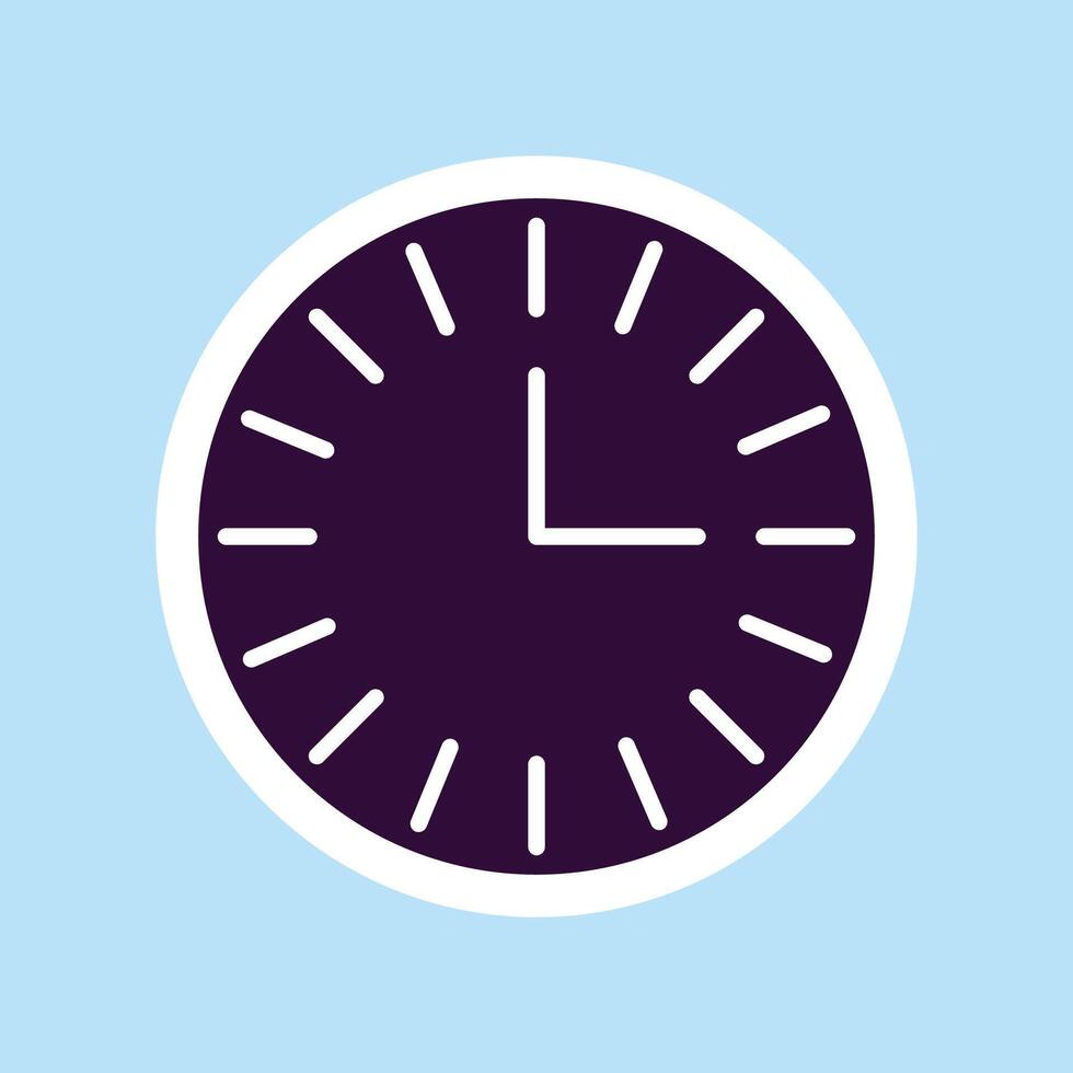 Classic Clock illustration on white background vector