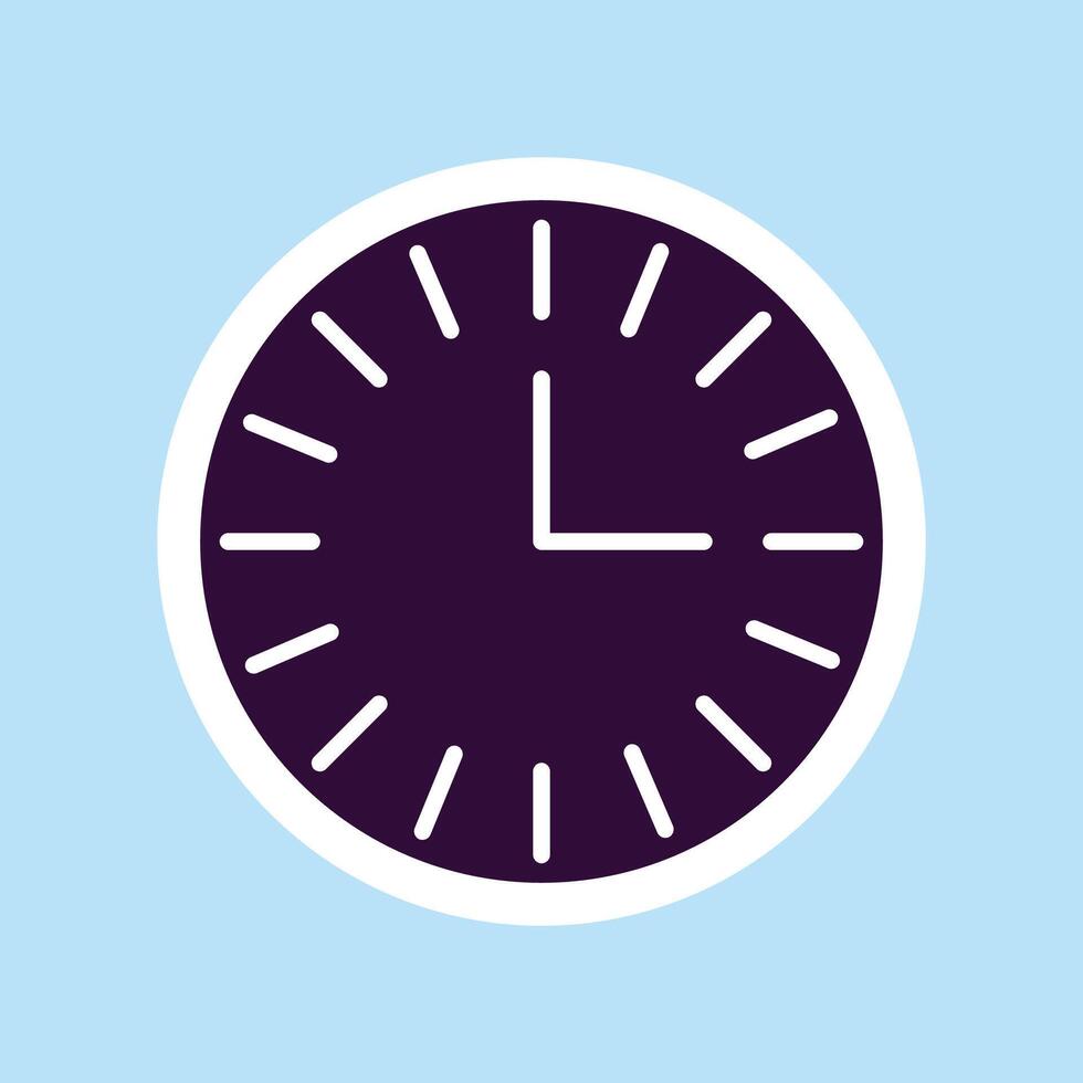 Classic Clock illustration on white background vector