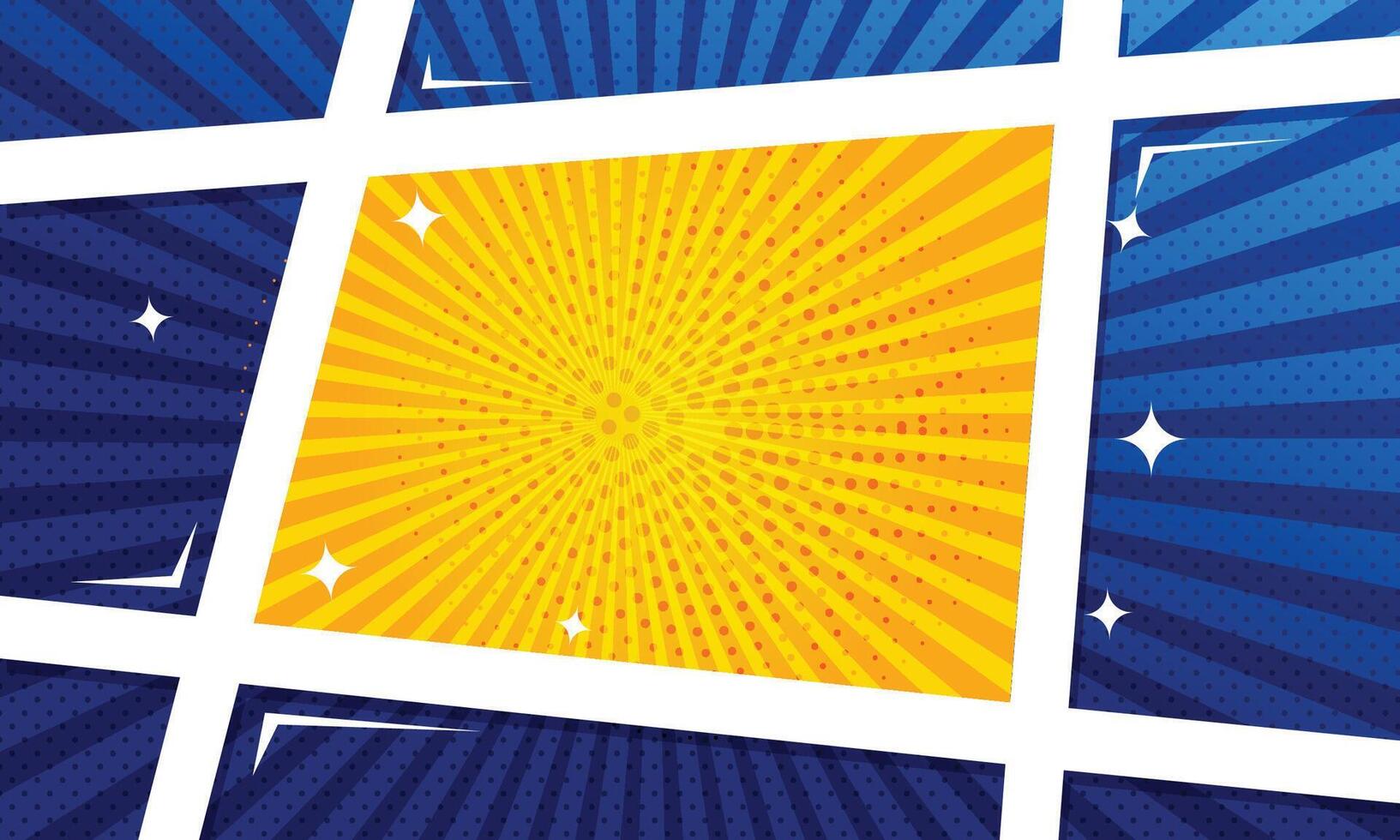 comic style background in flat design vector