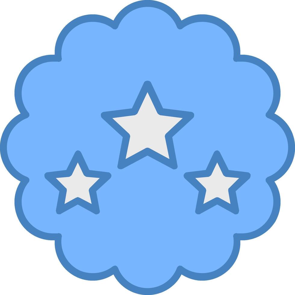 Best Choice Line Filled Blue Icon vector