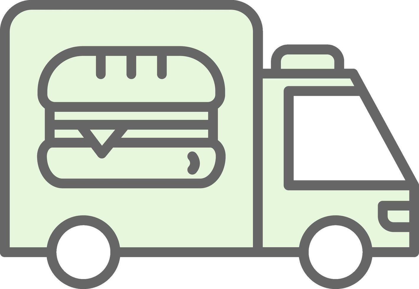Food Delivery Fillay Icon Design vector