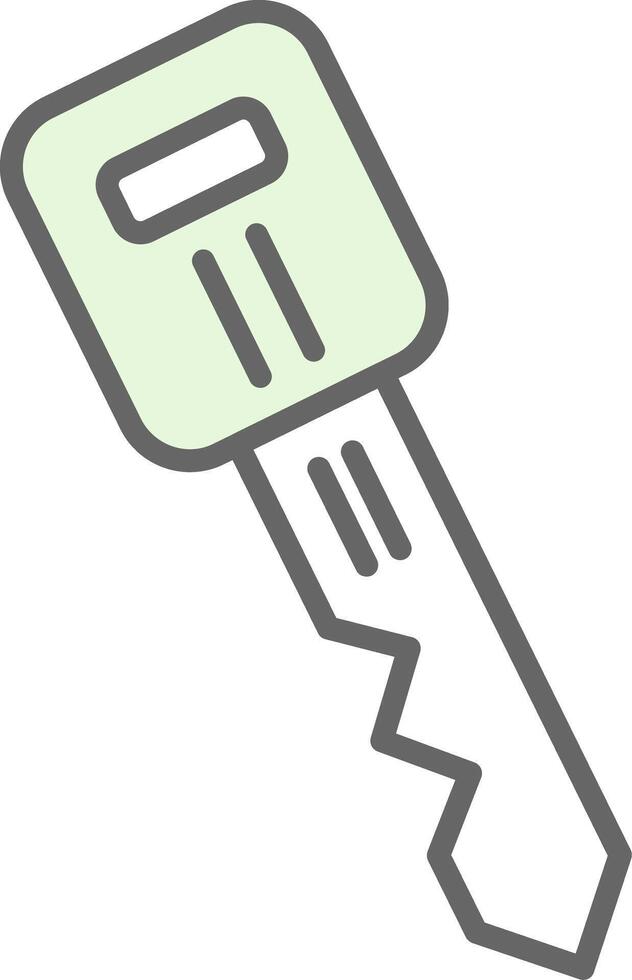Car Key Fillay Icon Design vector