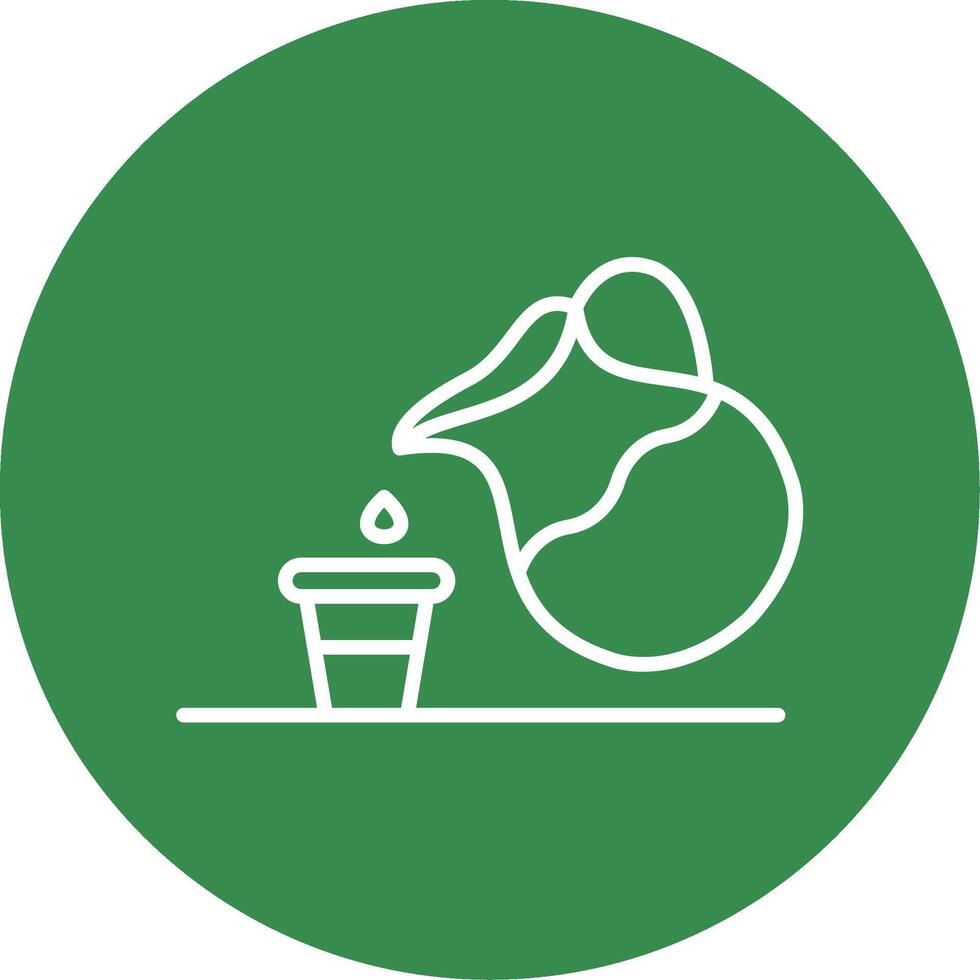 Water Jug Multi Color Circle Icon vector