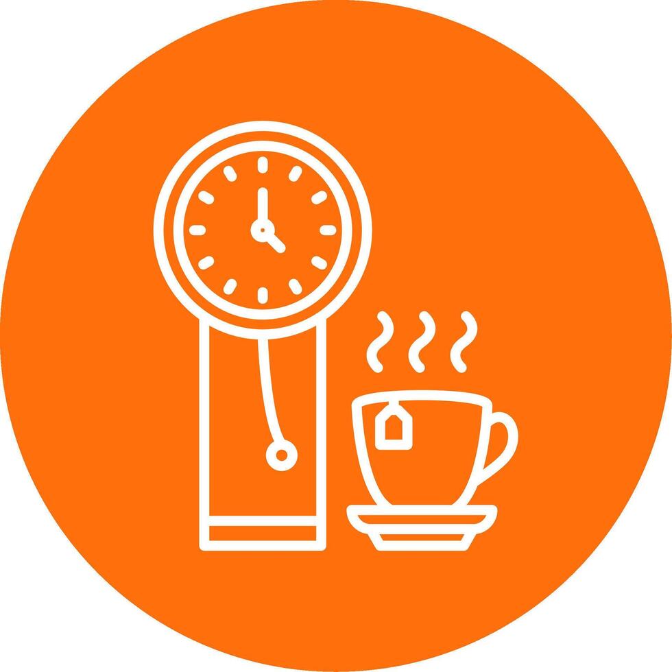 Clock Multi Color Circle Icon vector