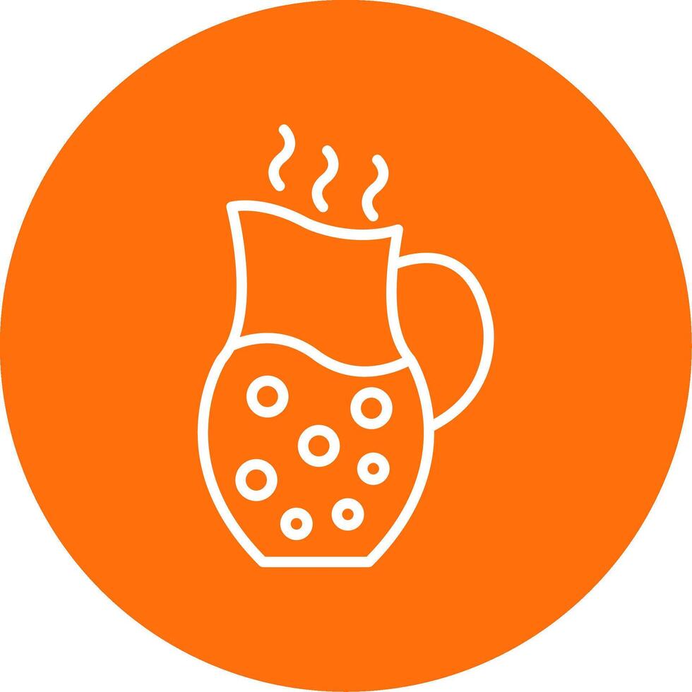 Jug Multi Color Circle Icon vector