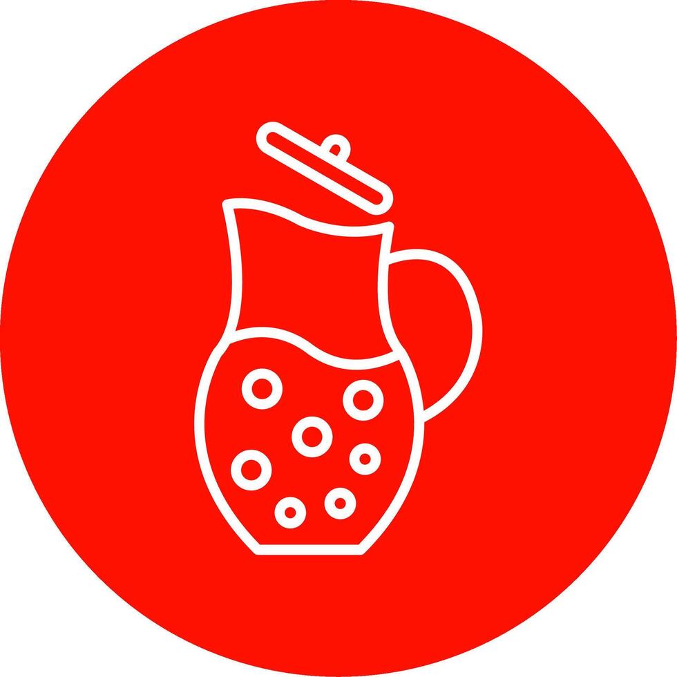 Jug Multi Color Circle Icon vector