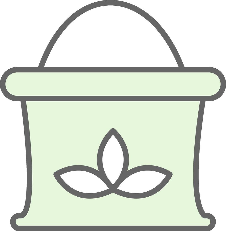 Grain Bag Fillay Icon Design vector