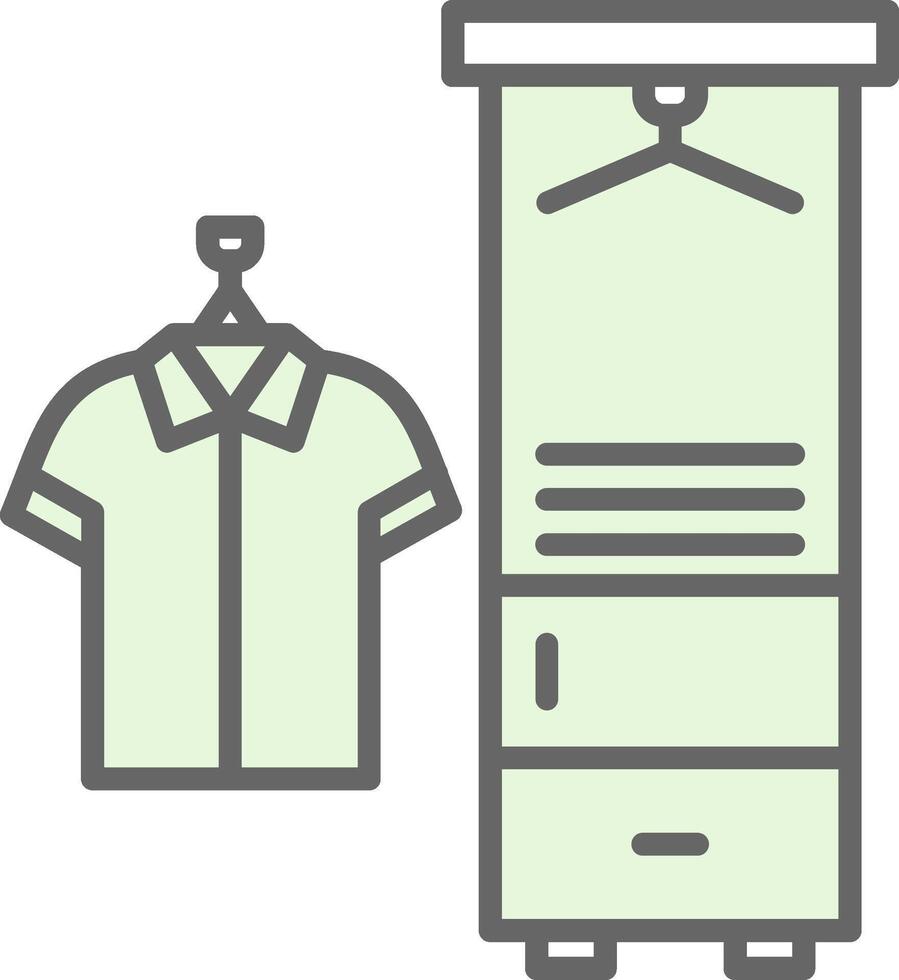 Coat Rack Fillay Icon Design vector