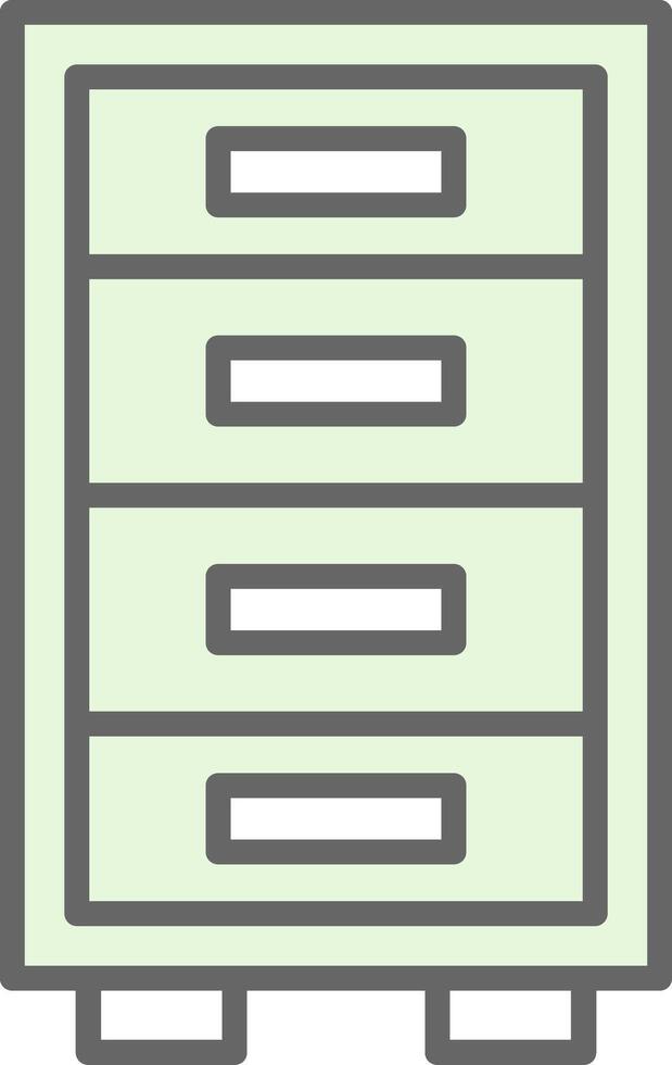 Cabinet Fillay Icon Design vector