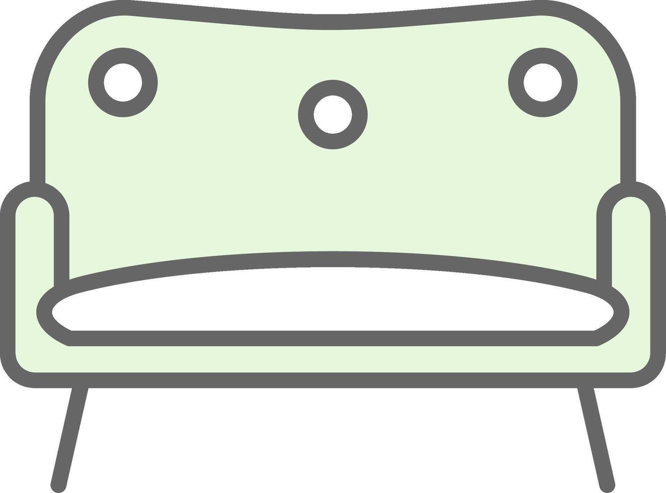 Sofa Fillay Icon Design vector