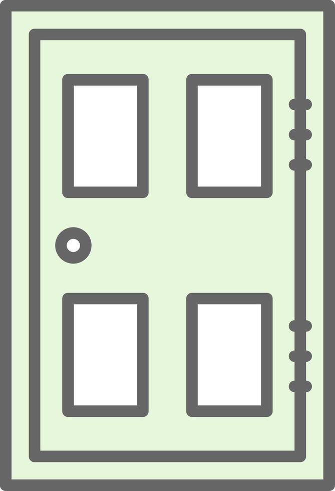 Door Fillay Icon Design vector