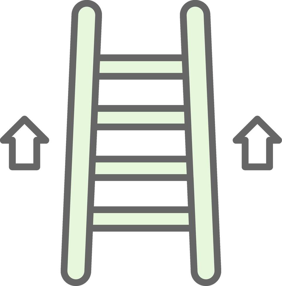 escalera relleno icono diseño vector