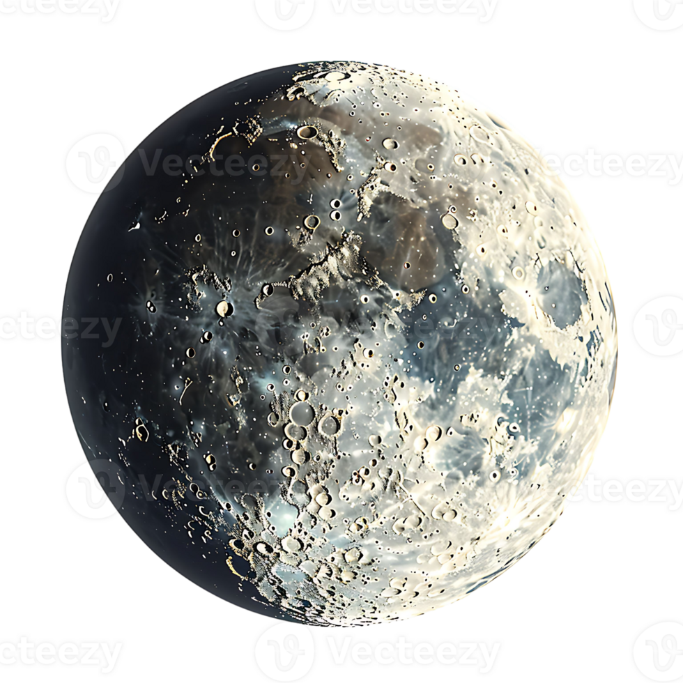 Moon on isolated background png