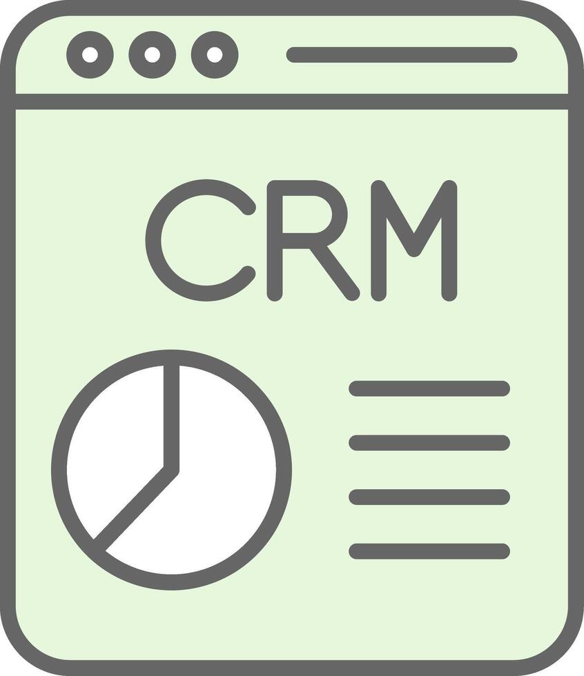 crm relleno icono diseño vector